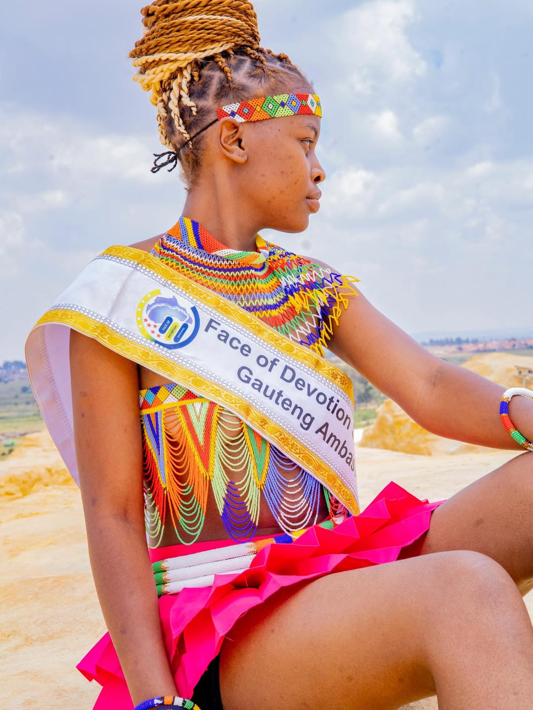 Gauteng Ambassador in traditional dress